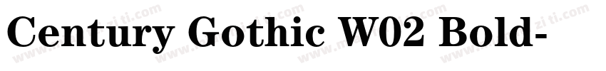 Century Gothic W02 Bold字体转换